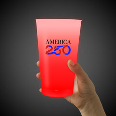 America 250 Red LED 16 oz. Cup