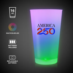America 250 LED 16 oz. Cup