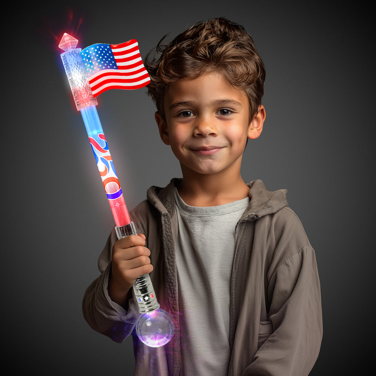 America 250 LED USA Flag Wand