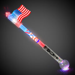 America 250 LED USA Flag Wand