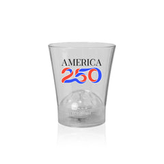 America 250 LED Disco Ball 8 oz. Rocks Glass
