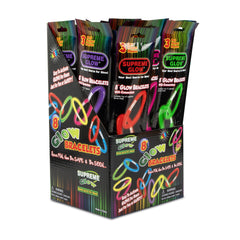 Assorted Glow 8" Bracelets Retail Counter Display