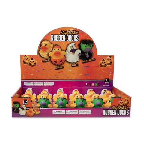 Halloween Assorted 4" Rubber Ducks Retail Display