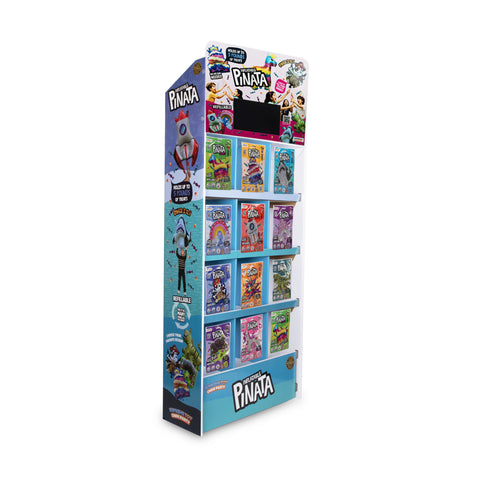 Inflatable Piñatas Retail Floor Display with Screen