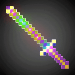 LED Mardi Gras Pixel Sword