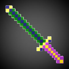LED Mardi Gras Pixel Sword
