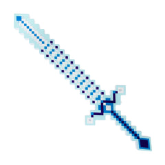 LED Blue Pixel Sword