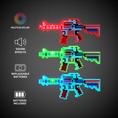 LED Pixel Machine Guns with Sound