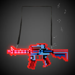 LED Pixel Machine Guns with Sound