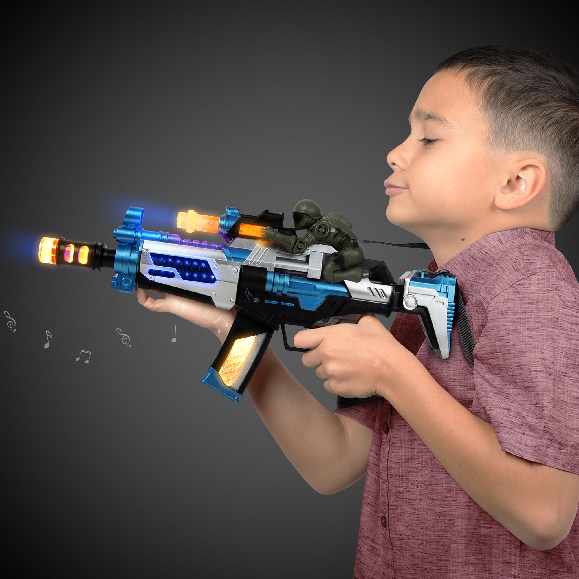 Small Machine Gun Toy Toy Machine Gun with Military Figure – Windy City Novelties