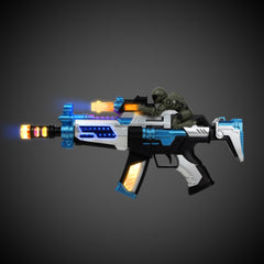 Toy Machine Gun with Military Figure