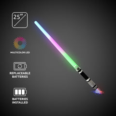 LED Rainbow Crystal Ball Sword