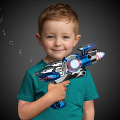 LED Space Flash Blaster Gun