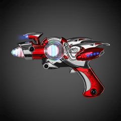 LED Blue or Red Space Flash Blaster Gun