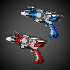 LED Blue or Red Space Flash Blaster Gun