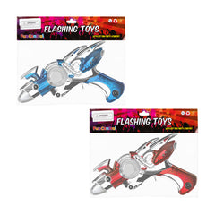 LED Blue or Red Space Flash Blaster Gun