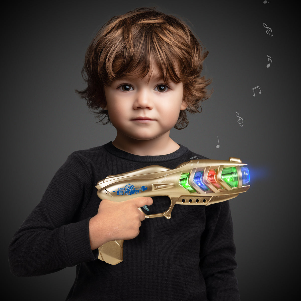 LED Spinning Orb Gun