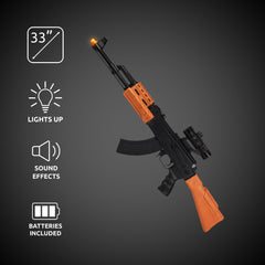 LED AK7744B Toy Rifle