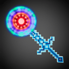 Blue LED Pixel Windmill Sword