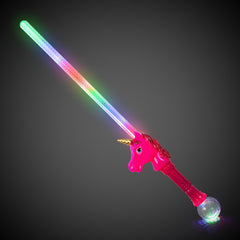 LED Pink Unicorn Sword