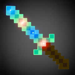 LED Teal 18" Pixel Sword