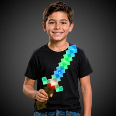 LED Teal 18" Pixel Sword