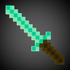 LED Teal 18" Pixel Sword