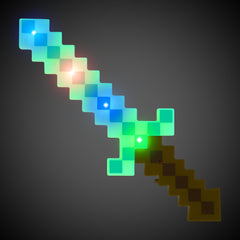 LED Teal 18" Pixel Sword