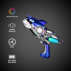 LED Shark Spinner Gun